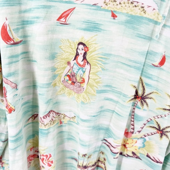 ✅ Polo Ralph Lauren Hula Girl Surf Hawaiian Bear Light Hoodie Sweatshirt Sz LG - Picture 4 of 11